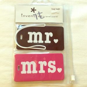 Mr. & Mrs. luggage tags
